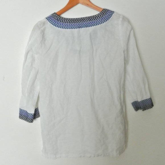 Fleur‎ Bleve Linen Blend Embroidered Swim Cover up - Picture 5 of 5